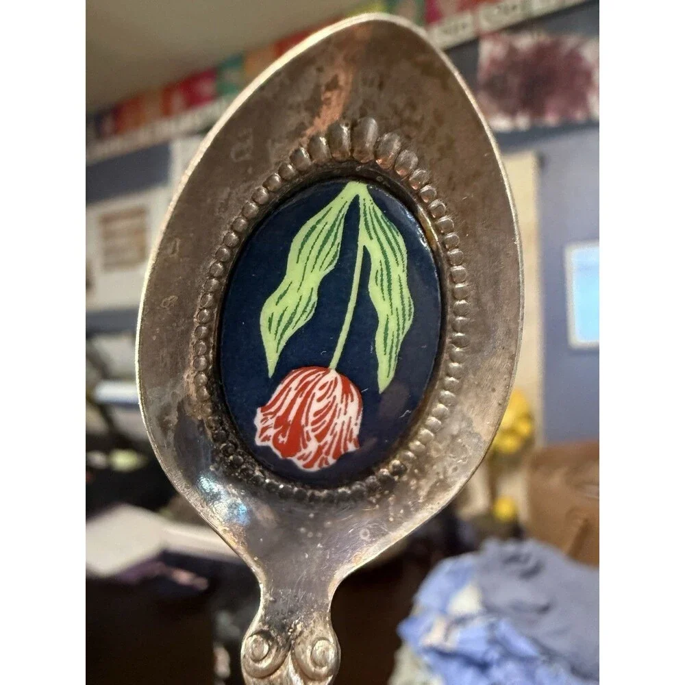 Breck's Bulbs Founded 1818 Tulip Silver Plated Holland Spoon 4.5